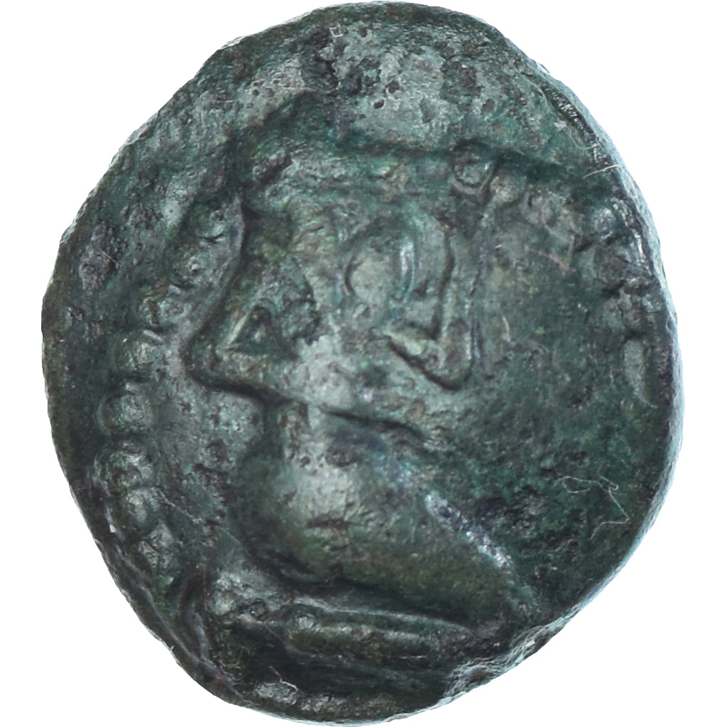 Coin, Bellovaci, Bronze au personnage agenouillé, 80-50 BC, EF(40-45), Bronze