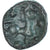 Münze, Bellovaci, Bronze au personnage agenouillé, 80-50 BC, SS, Bronze