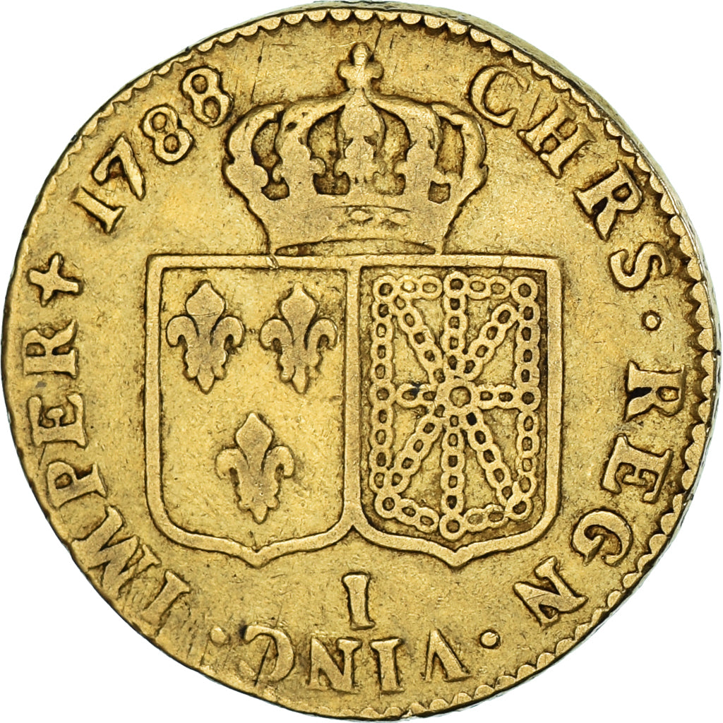 Münze, Frankreich, Louis XVI, Louis d'or à la tête nue, 1788, Limoges, S