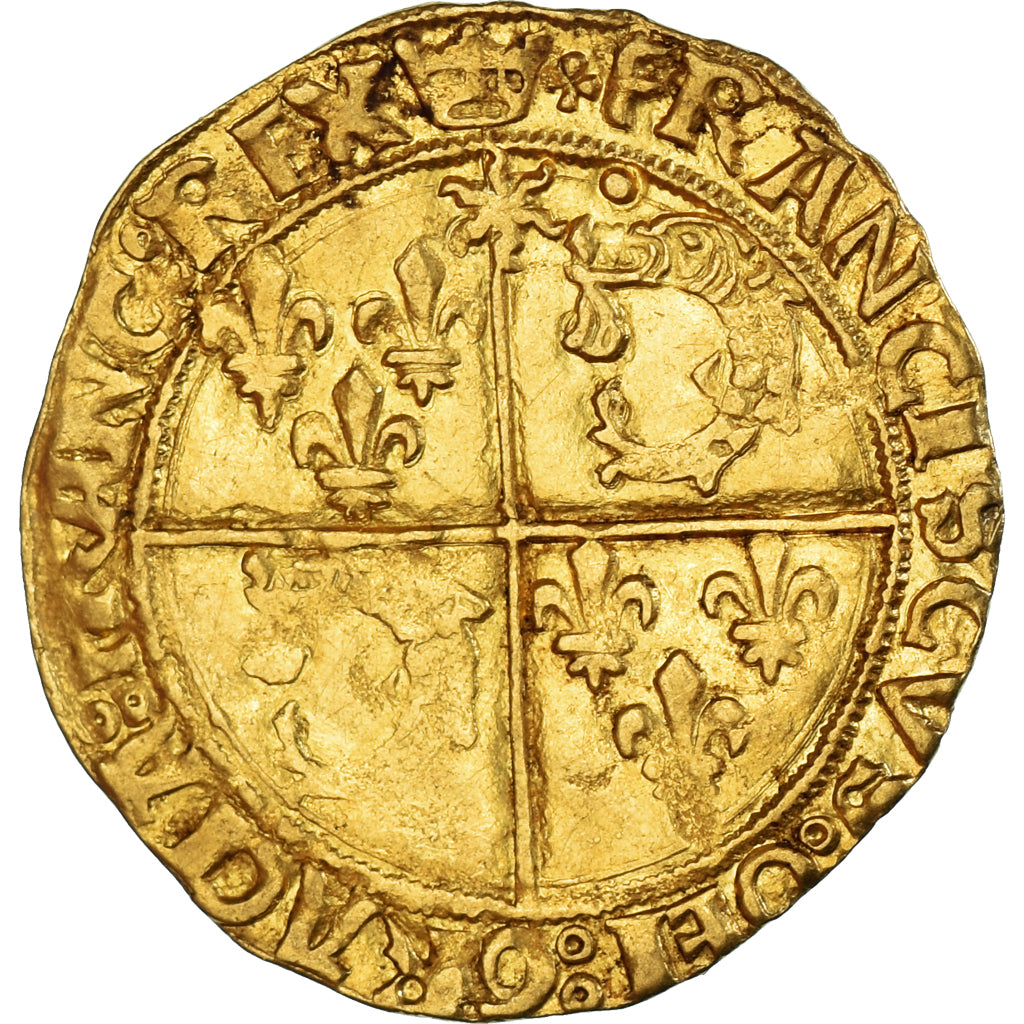 Coin, France, François Ier, Ecu d'or au soleil du Dauphiné, 1528-1530