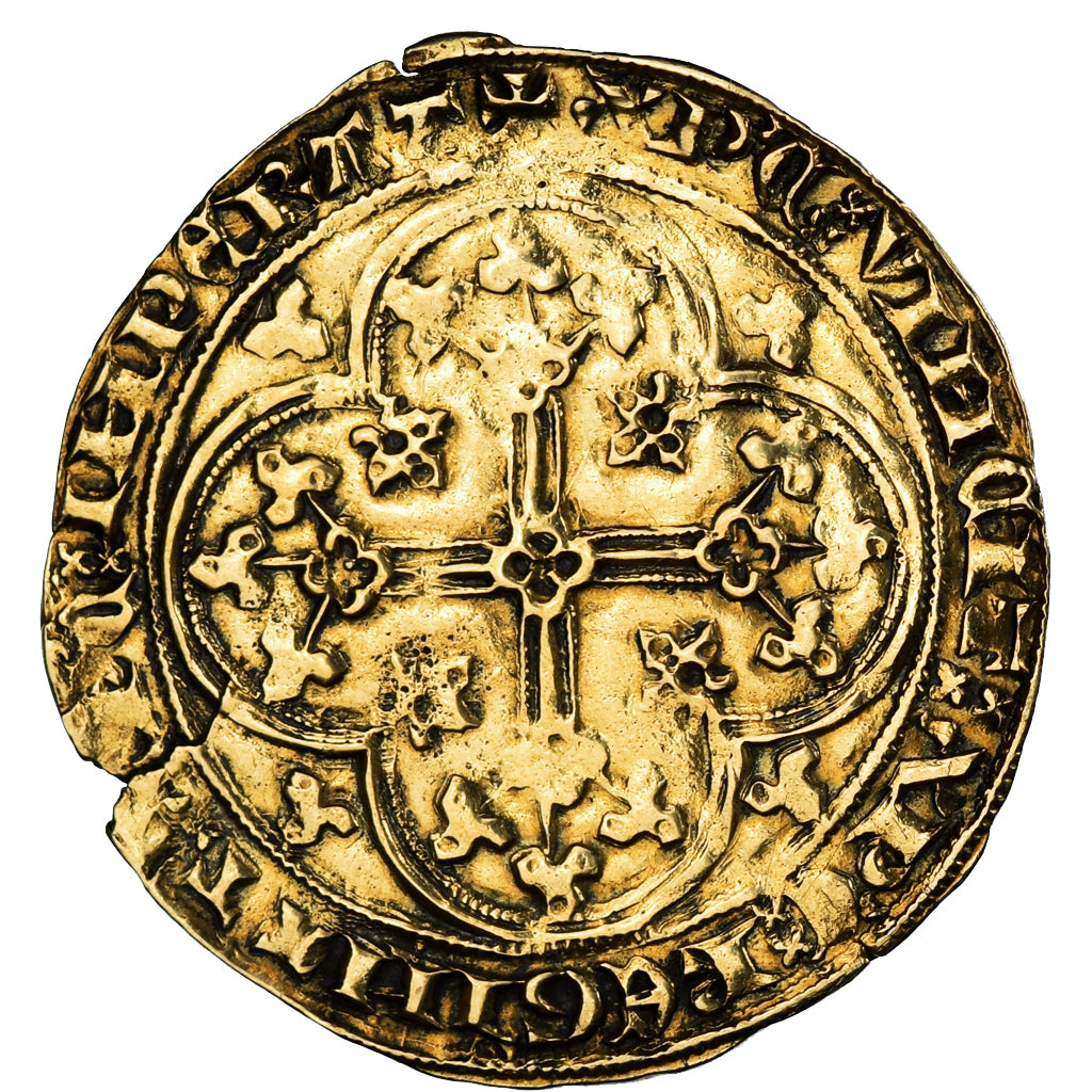 Moneta, Francja, Philippe VI, Ecu d'or à la chaise, 1328-1350, EF(40-45)