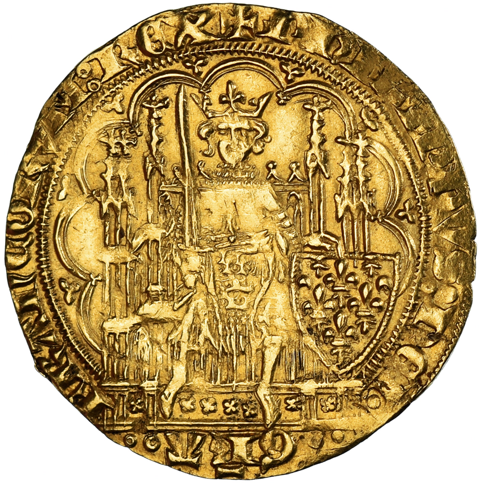 Munten, Frankrijk, Filip VI, Ecu d'or à la chaise, 1348-1350, ZF, Goud