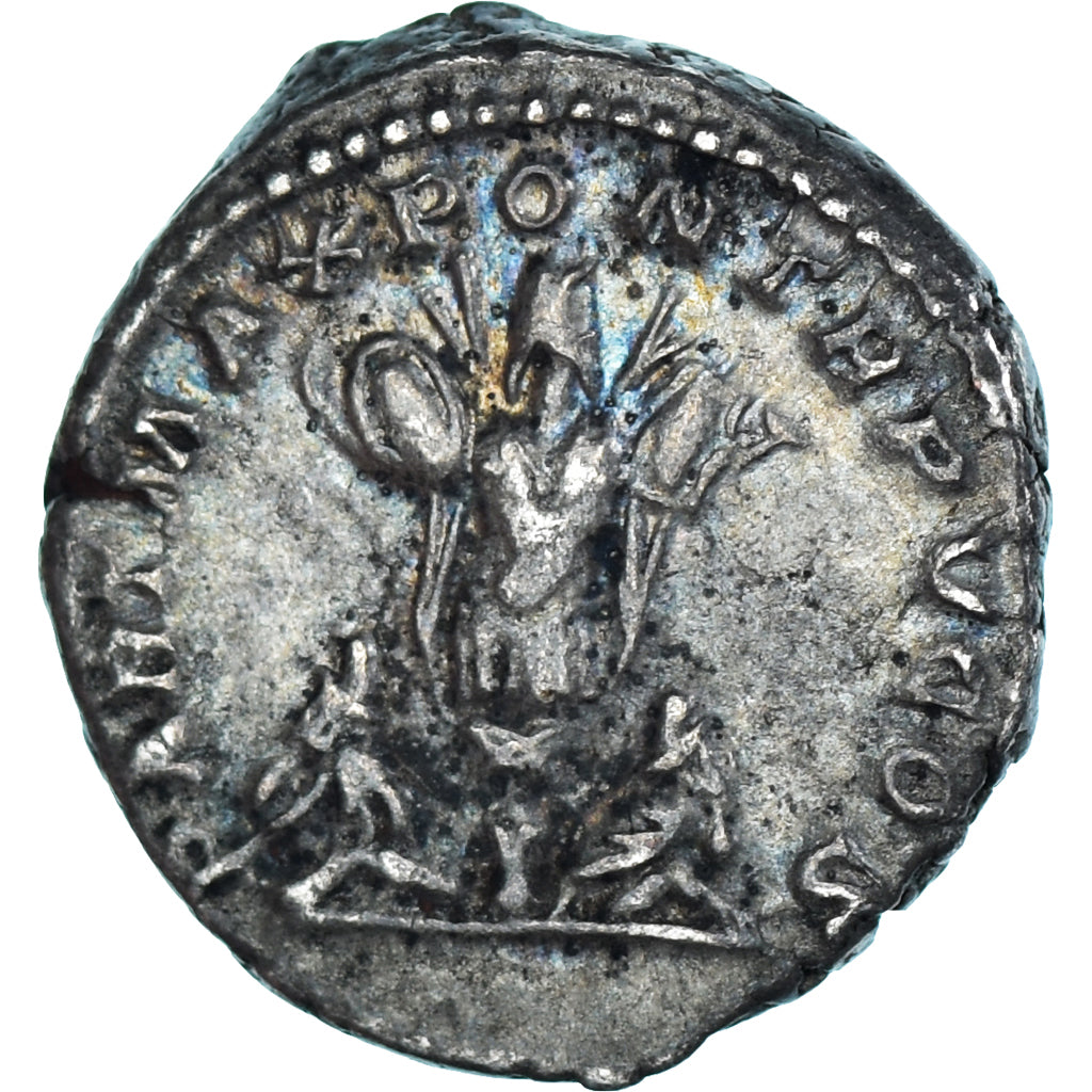 Moneda, Caracalla, Denarius, 202, Rome, MBC+, Plata, RIC:65