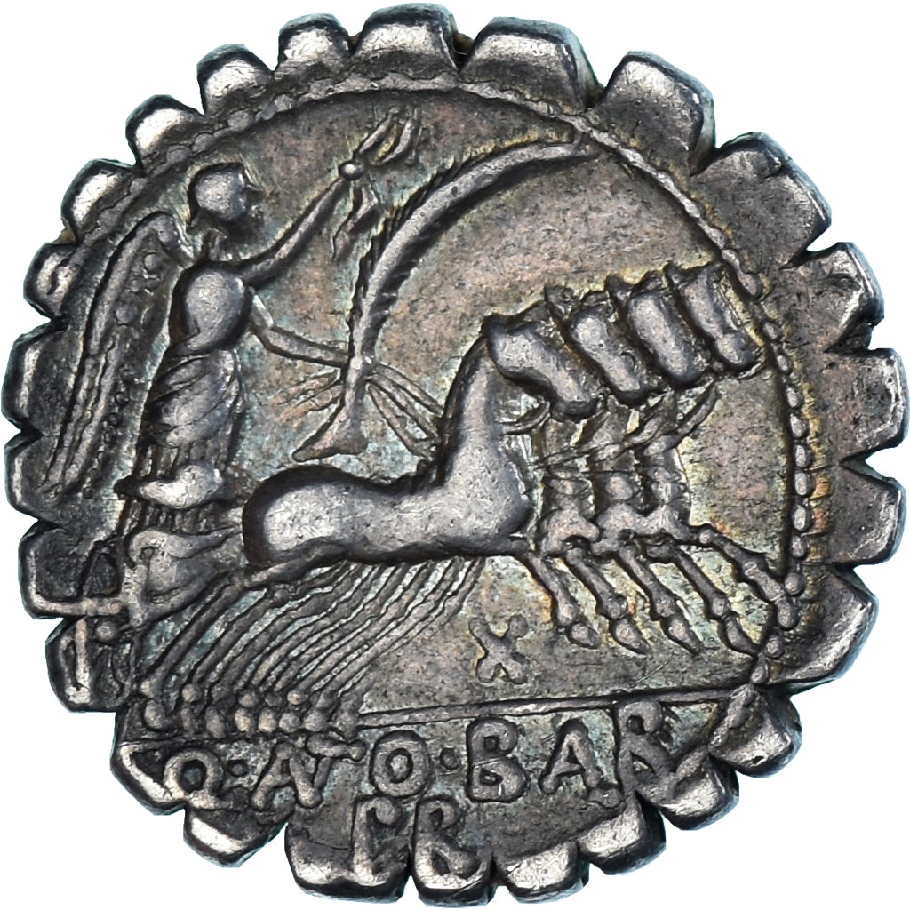 Münze, Antonia, Denarius Serratus, 83-82 BC, Rome, SS+, Silber, Crawford:364/1d