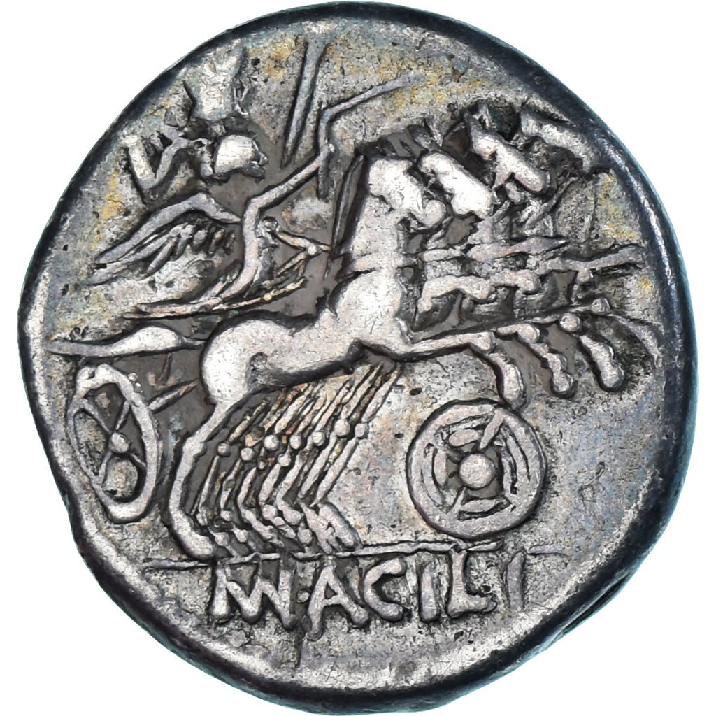 Coin, Acilia, Denarius, 125 BC, Rome, VF(30-35), Silver