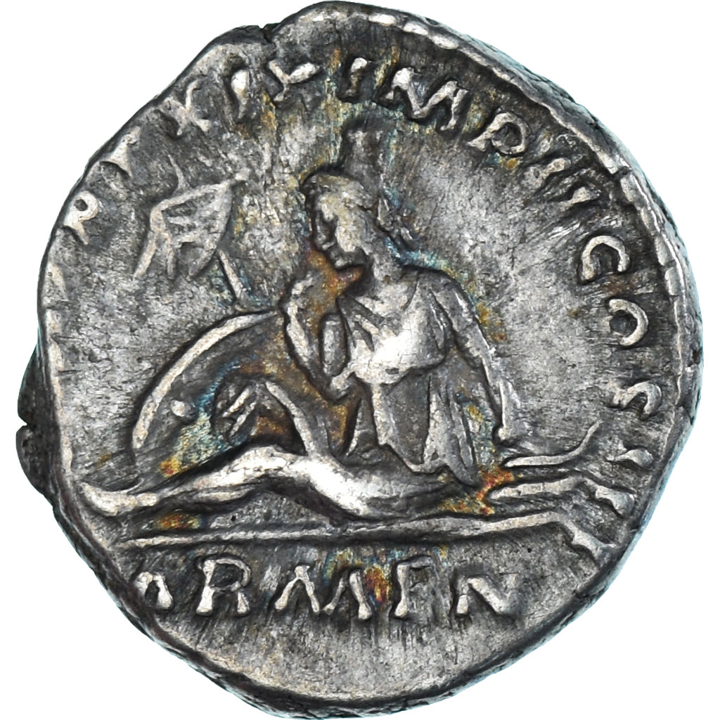 Coin, Marcus Aurelius, Denarius, 164-165, Rome, EF(40-45), Silver, RIC:122