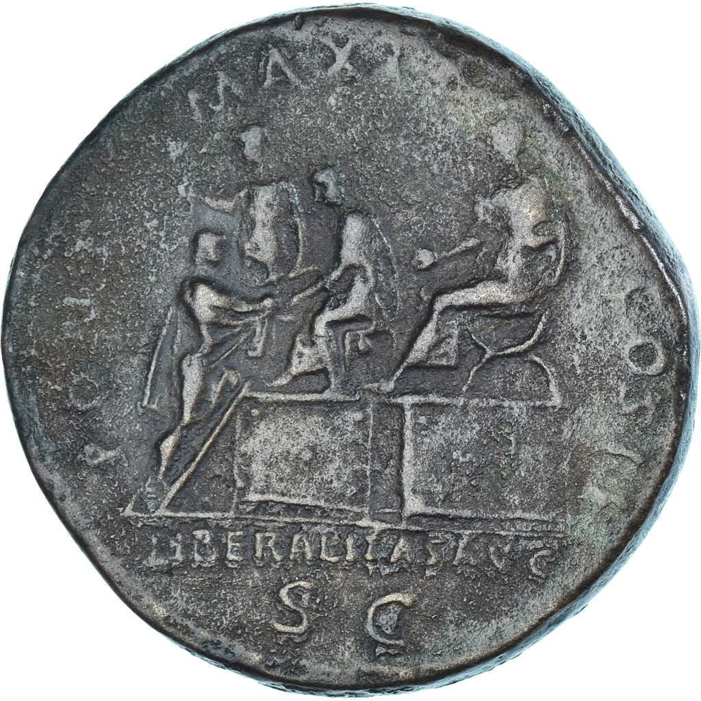 Coin, Hadrian, Sestertius, 118, Rome, VF(30-35), Bronze, RIC:163