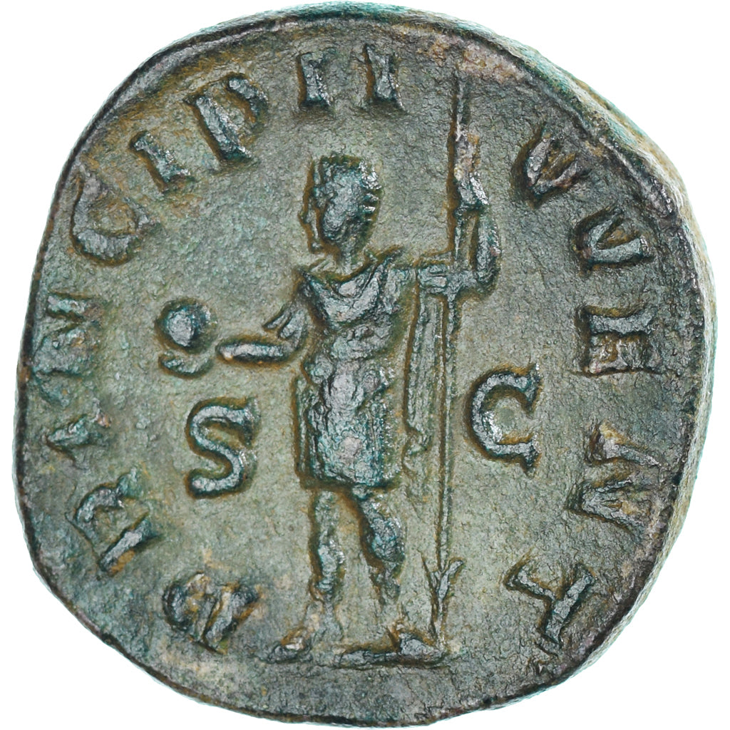 Coin, Philip II, Sestertius, 244-246, Rome, VF(30-35), Bronze, RIC:256