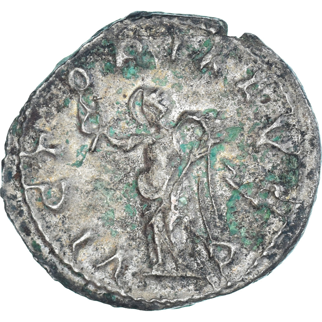 Moneda, Trebonianus Gallus, Antoninianus, 251-253, Rome, BC+, Vellón, RIC:48