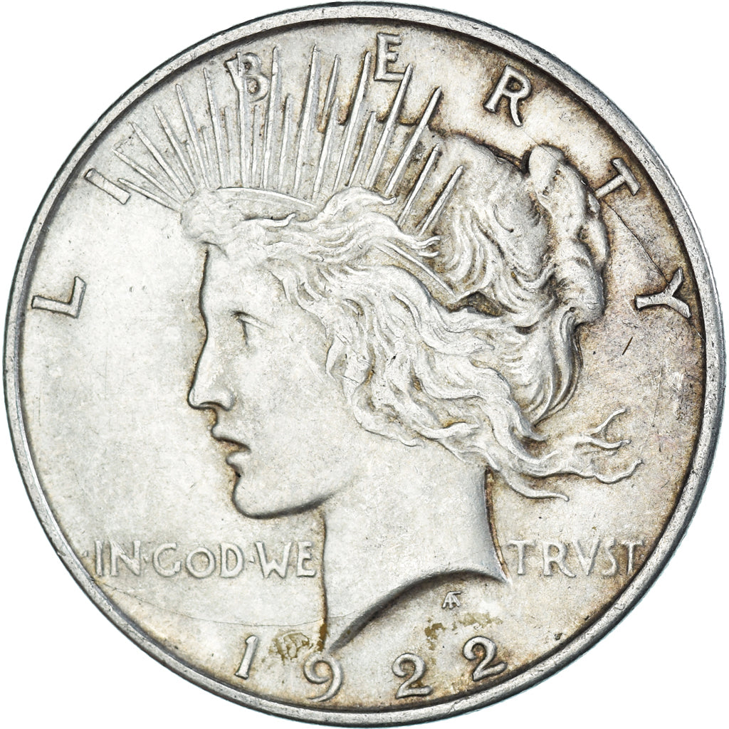 Coin, United States, Peace, Dollar, 1922, Denver, AU(50-53), Silver