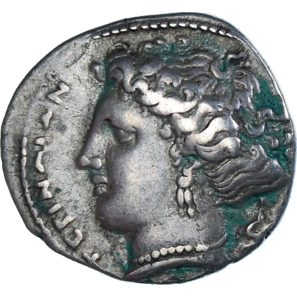 Coin, Calabria, Drachm, ca. 300 BC, Terina, AU(50-53), Silver, SNG-ANS:867, HN