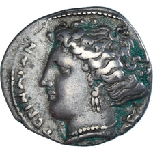 Coin, Calabria, Drachm, ca. 300 BC, Terina, AU(50-53), Silver, SNG-ANS:867, HN