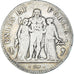 Münze, Frankreich, Hercule, 5 Francs, AN 4, Paris, S, Silber