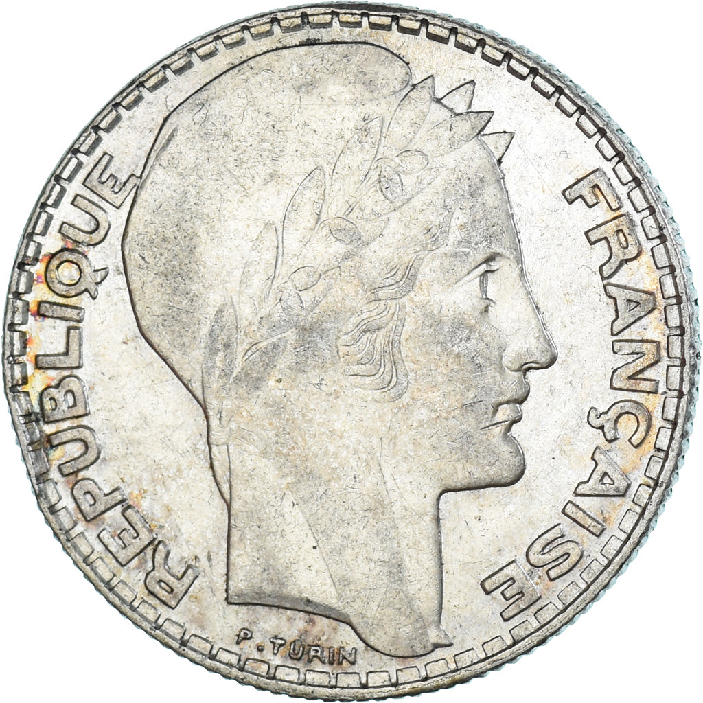 Münze, Frankreich, Turin, 10 Francs, 1937, Paris, SS, Silber, Gadoury:801