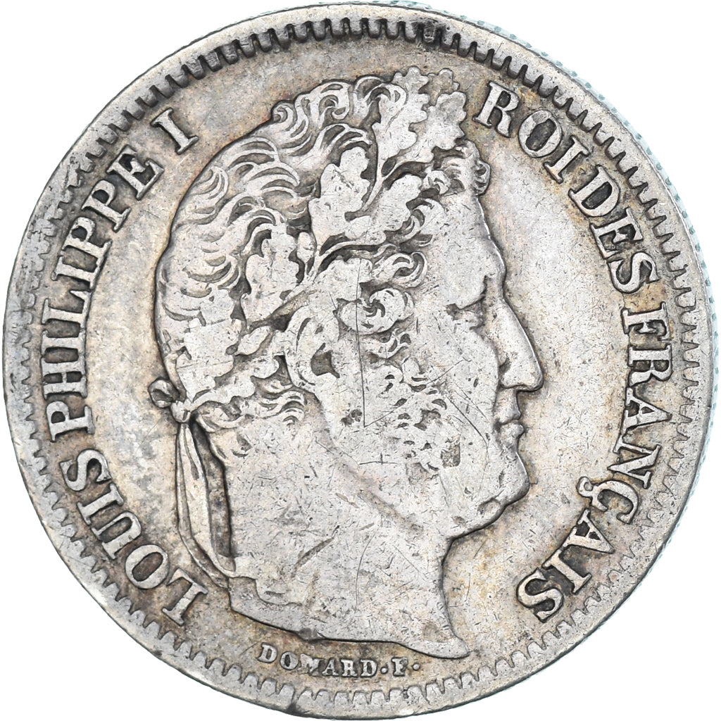Coin, France, Louis-Philippe, 2 Francs, 1835, Lyon, VF(30-35), Silver