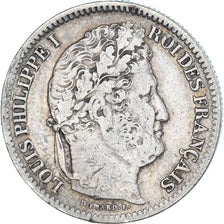 Coin, France, Louis-Philippe, 2 Francs, 1835, Lyon, VF(30-35), Silver