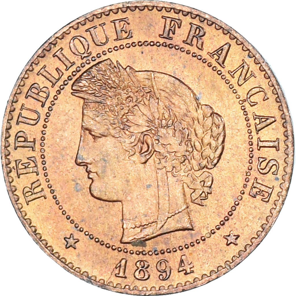 Moneta, Francia, Cérès, 1 Centime, 1894, Paris, SPL-, Bronzo, Gadoury:88