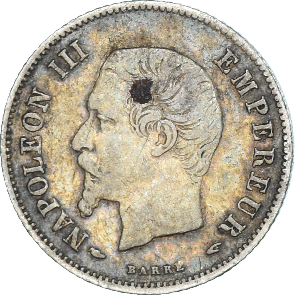 Moneta, Francia, Napoleon III, 20 Centimes, 1854, Paris, MB+, Argento