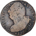 Moneda, Francia, Louis XVI, 2 Sols, AN 4, Strasbourg, BC, Métal de cloche
