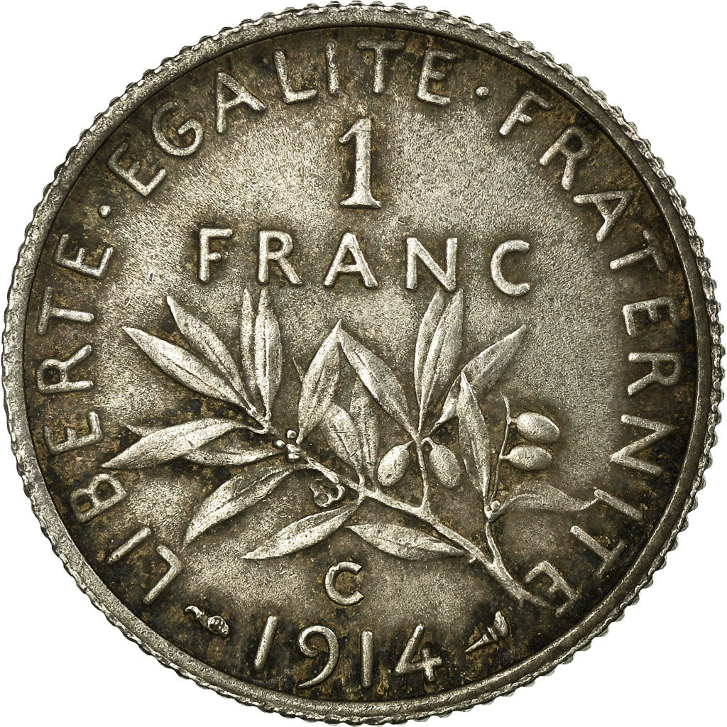 Moneta, Francia, Semeuse, Franc, 1914, Castelsarrasin, SPL, Argento, KM:844.2