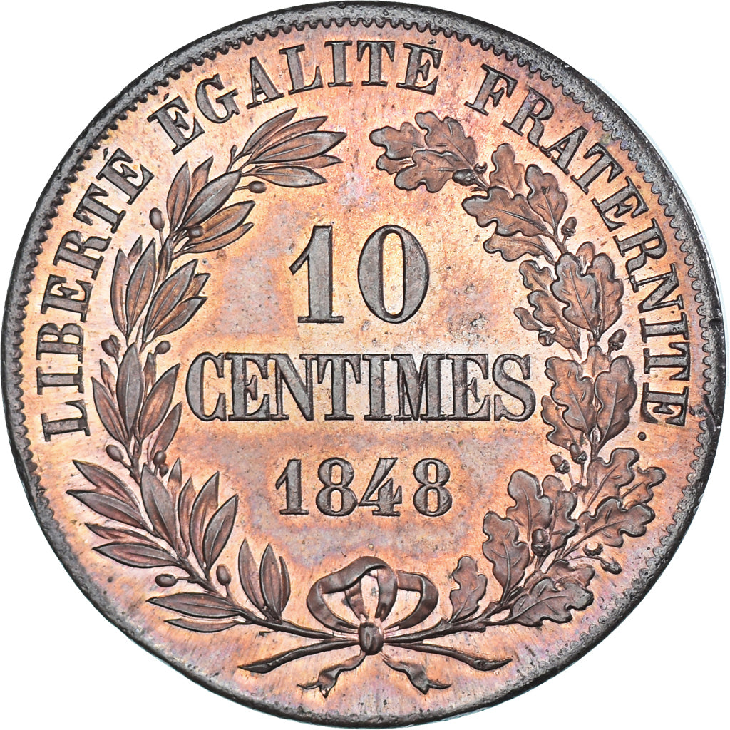 Coin, France, Concours de F.Alard, 10 Centimes, 1848, Paris, MS(60-62), Bronze