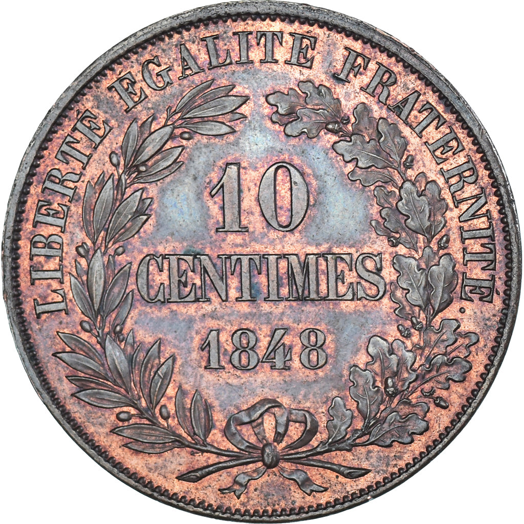 Coin, France, Concours de Magniadas, 10 Centimes, 1848, Paris, AU(50-53)