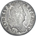 Moneta, Francia, Louis XIV, 10 Sols aux 4 couronnes, 1707, Metz, BB, Argento