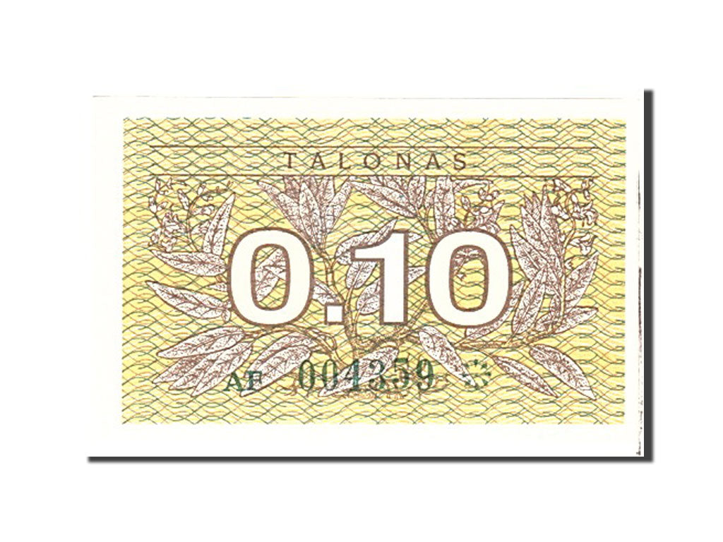Banknote, Lithuania, 0.10 Talonas, 1991, Undated, KM:29a, UNC(65-70)