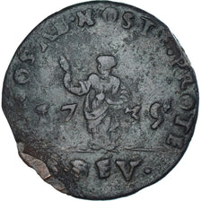 Coin, Monaco, Honore III, Six deniers dits "dardenne", 1735, Monaco, F(12-15)
