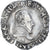 Moneda, Francia, Henri III, 1/4 Franc au col plat, 1587, Rennes, BC+, Plata