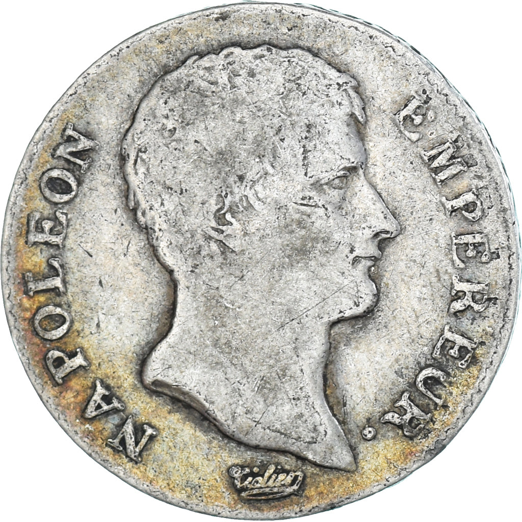 Coin, France, Napoleon I, 1 Franc, AN 14, Paris, F(12-15), Silver, Gadoury:443
