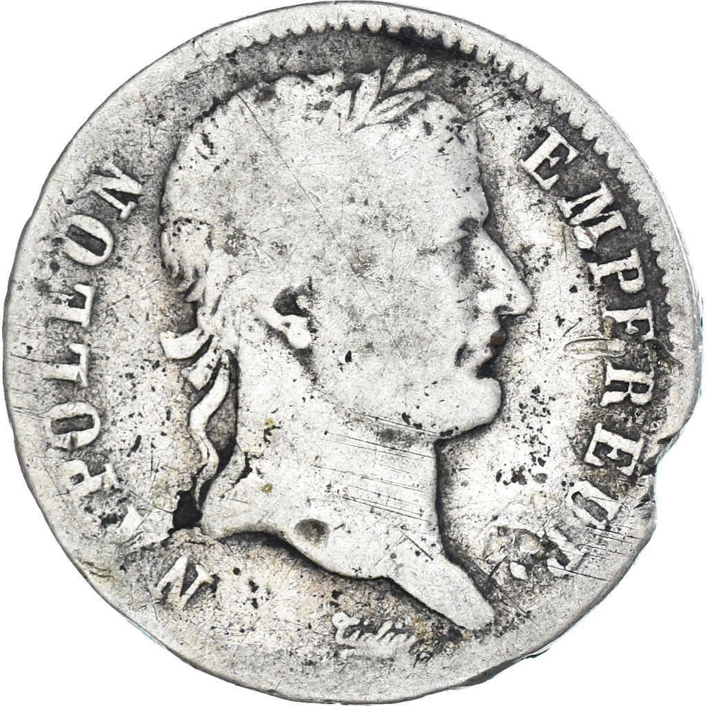 Coin, France, Napoleon I, 1 Franc, 1813, Toulouse, VG(8-10), Silver, Gadoury:447