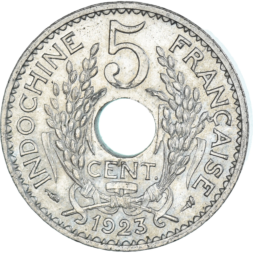 Moneta, INDOCINA FRANCESE, 5 Centimes, 1923, Paris, Essai-Piéfort, SPL