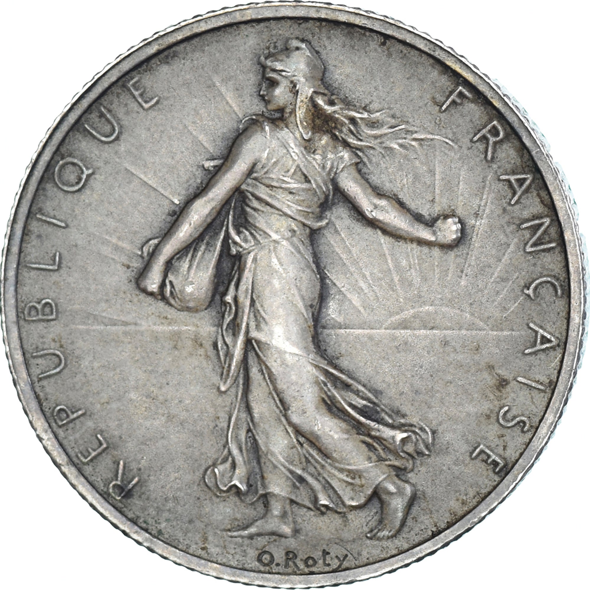 Munten, Frankrijk, Semeuse, 2 Francs, 1898, Paris, Flan mat, ZF+, Zilver