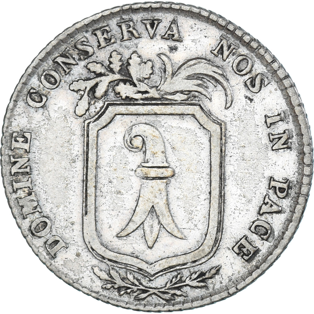 Coin, SWISS CANTONS, BASEL, 3 Batzen, 1809, Basel, VF(30-35), Silver, KM:198