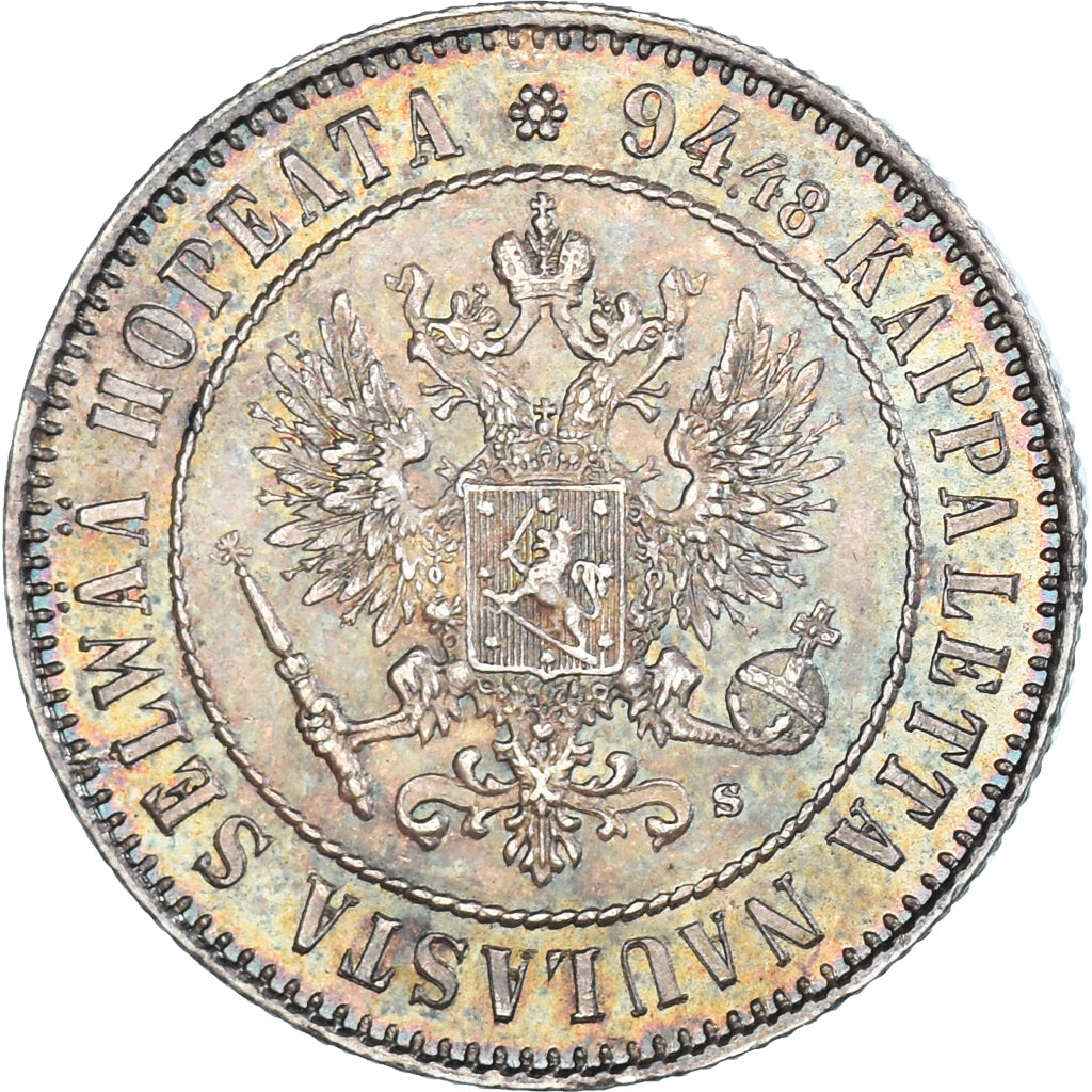 Monnaie, Finlande, Nicholas II, Markka, 1915, Helsinki, SUP, Argent, KM:3.2