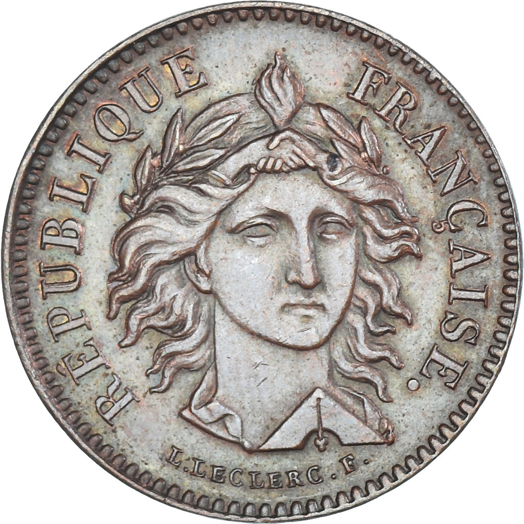 Moeda, França, Concours de Leclerc, Module de 20 Centimes, 1848, Paris