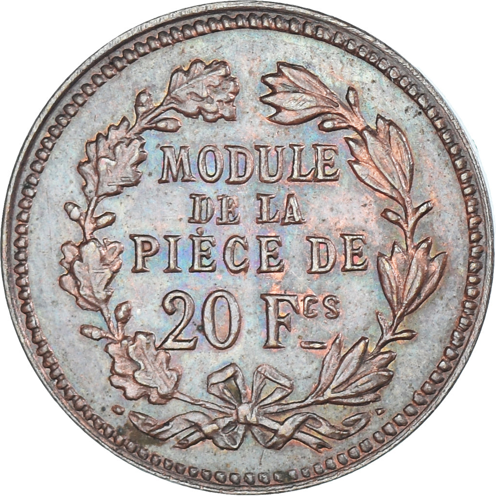 Moeda, França, Concours de Leclerc, Module de 20 Centimes, 1848, Paris
