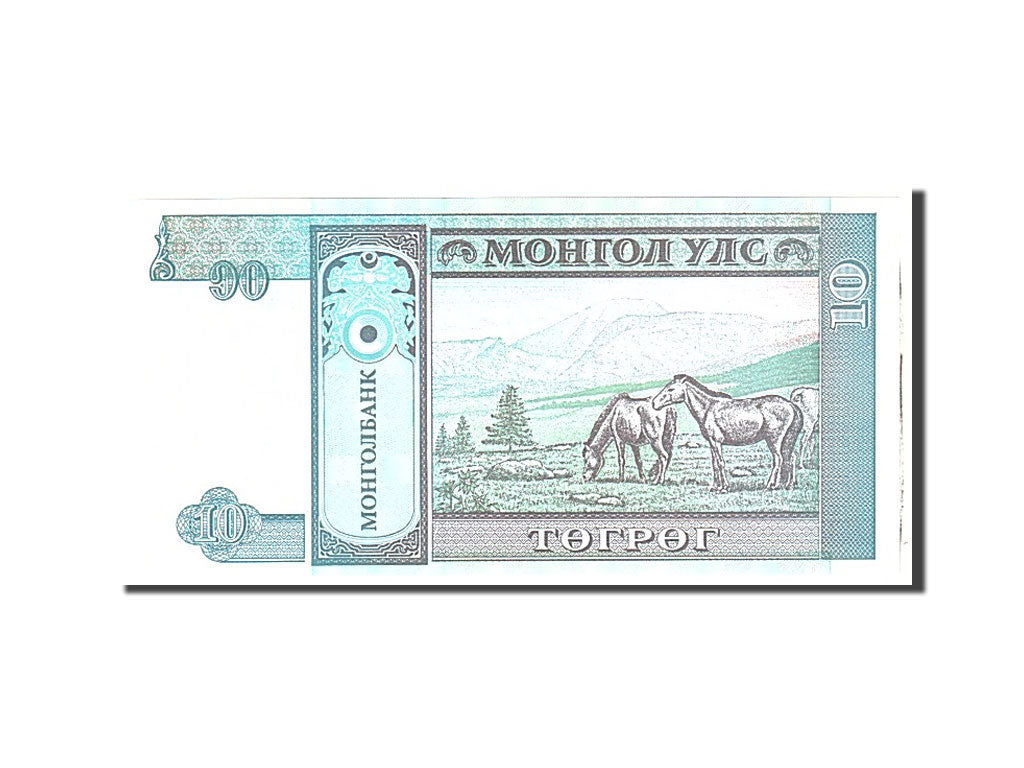Banknote, Mongolia, 10 Tugrik, 2000, Undated, KM:62a, UNC(65-70)