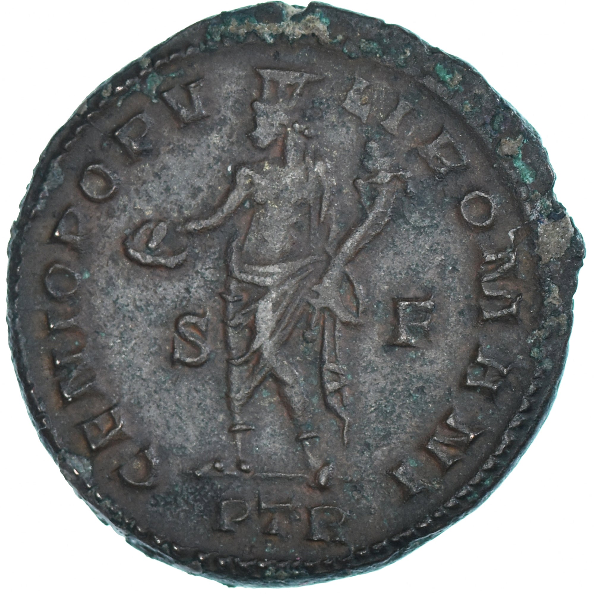 Coin, Maximianus, Æ, 286-305, Trier, EF(40-45), Bronze