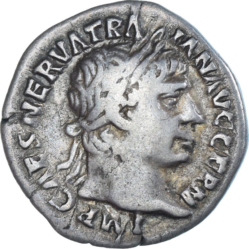 Coin, Trajan, Denarius, 101-102, Rome, VF(30-35), Silver, RIC:58