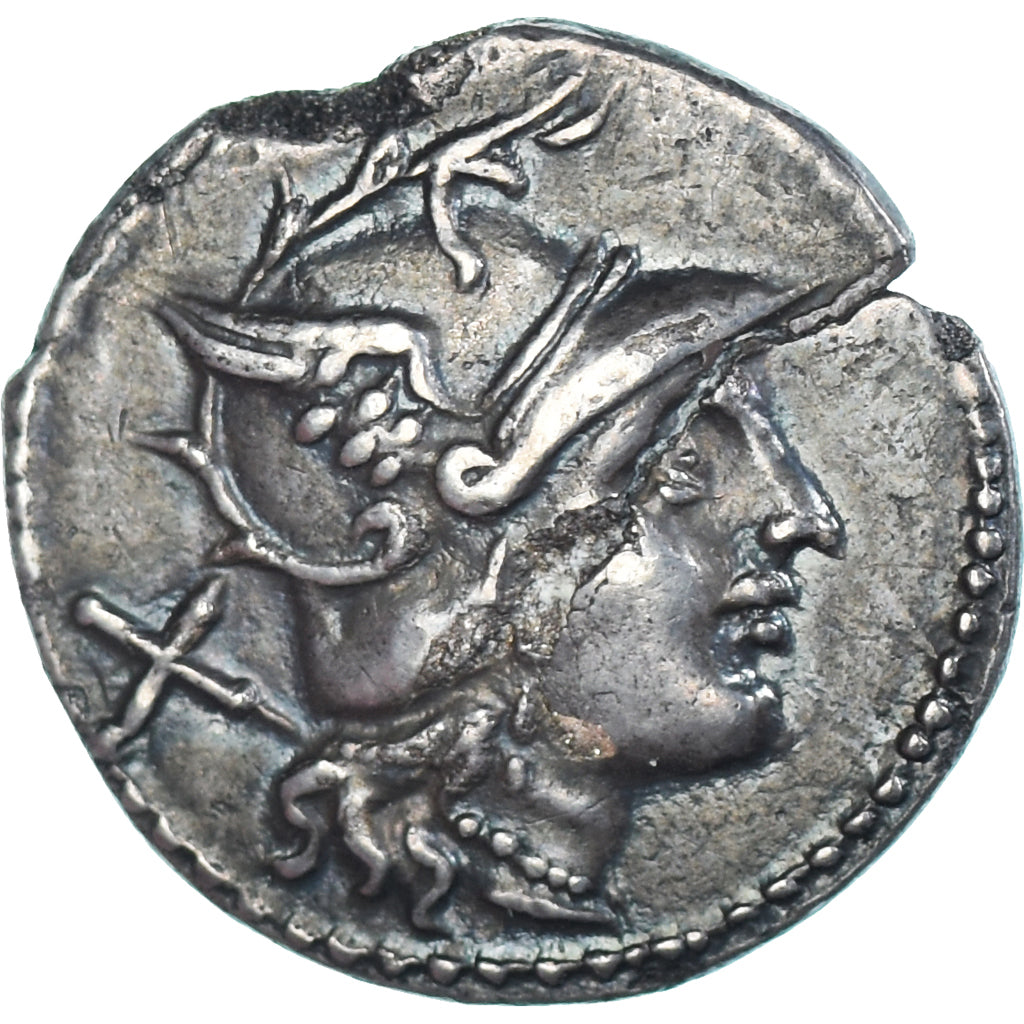 Coin, Denarius, 169-158 BC, Rome, AU(55-58), Silver, Crawford:182/1