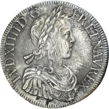 Coin, France, Louis XIV, Écu à la mèche longue, 1649, Bordeaux, EF(40-45)