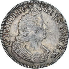 Munten, Frankrijk, Louis XIV, Ecu aux palmes, 1694, Bayonne, réformé, FR+