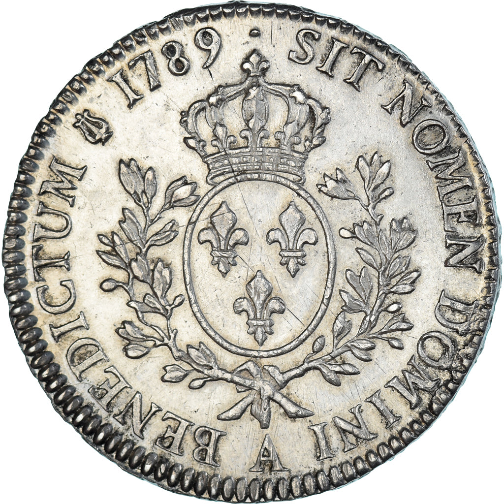 Munten, Frankrijk, Louis XVI, Ecu aux branches d'olivier, 1789, Paris, 2nd