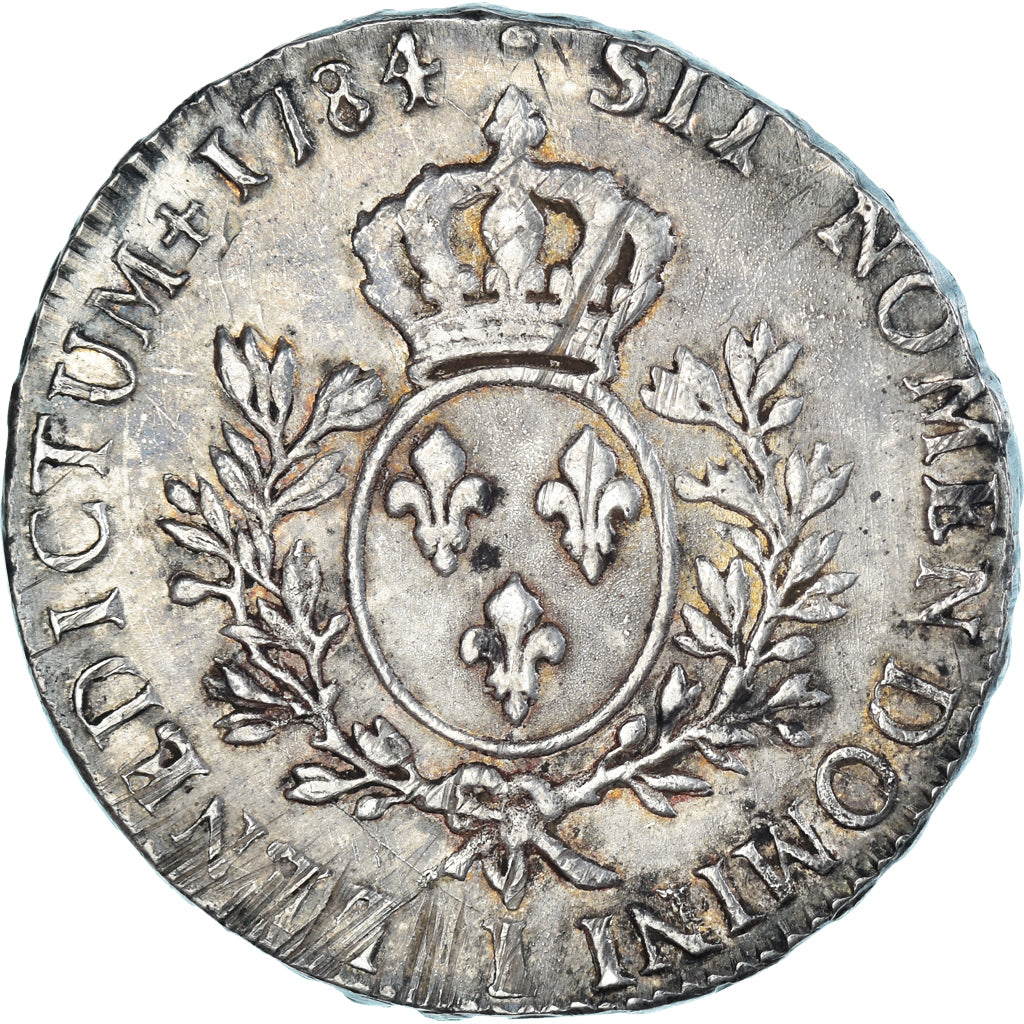 Moneta, Francia, Louis XVI, Ecu aux branches d'olivier, 1784, Limoges, MB+