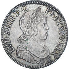 Munten, Frankrijk, Louis XIV, 1/4 Écu à la mèche courte, 1644, Paris, ZF