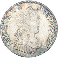 Munten, Frankrijk, Louis XIV, 1/4 Écu à la mèche longue, 1650, Paris, ZF