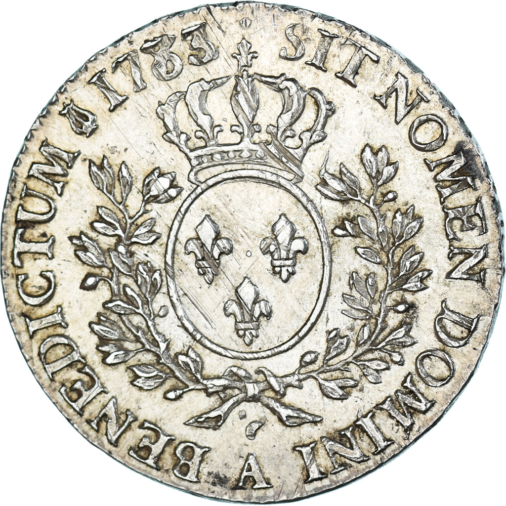 Monnaie, France, Louis XVI, 1/2 Ecu, 1783, Paris, Variété, TTB+, Argent