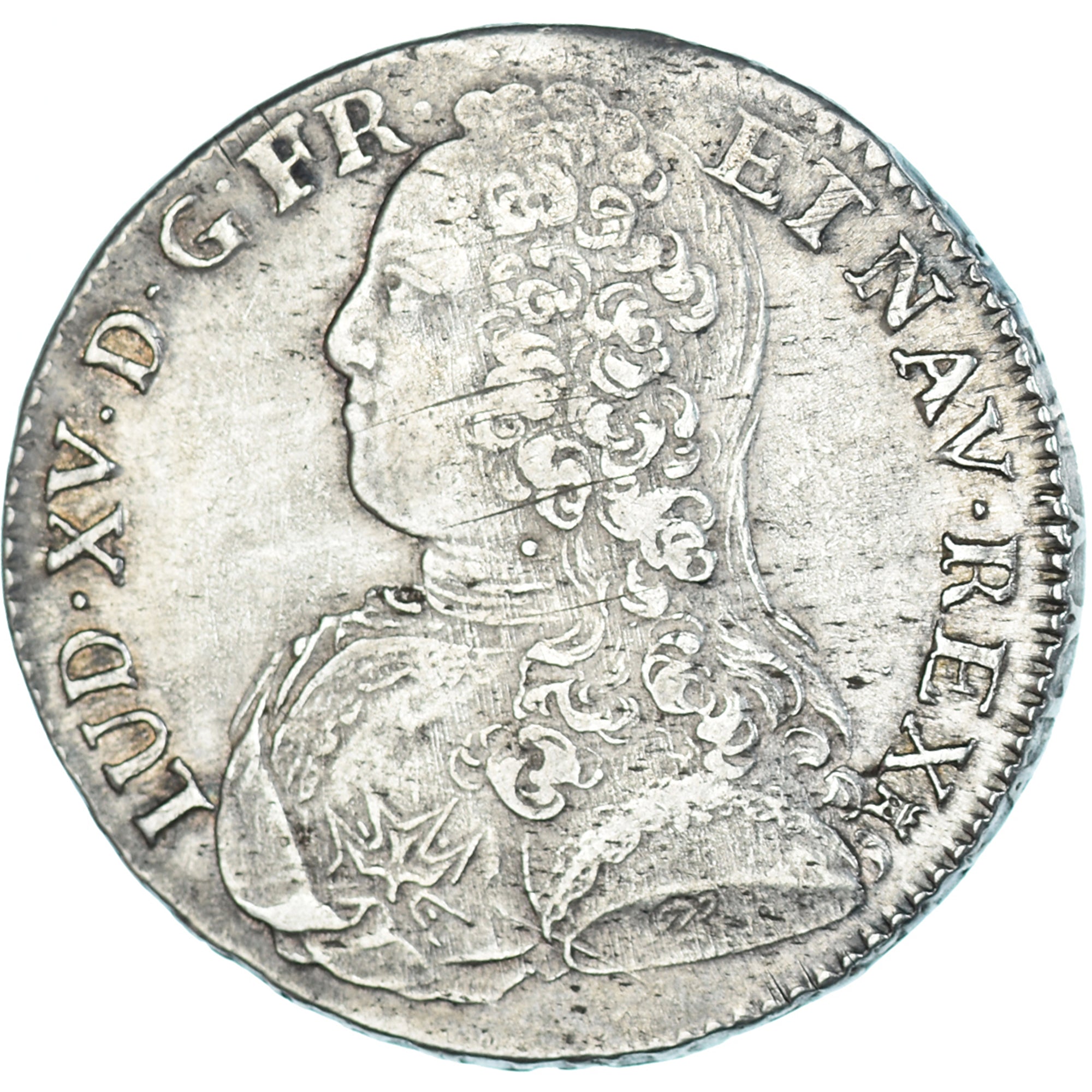 Munten, Frankrijk, Louis XV, 1/2 Ecu aux branches d'olivier, 1729, Toulouse